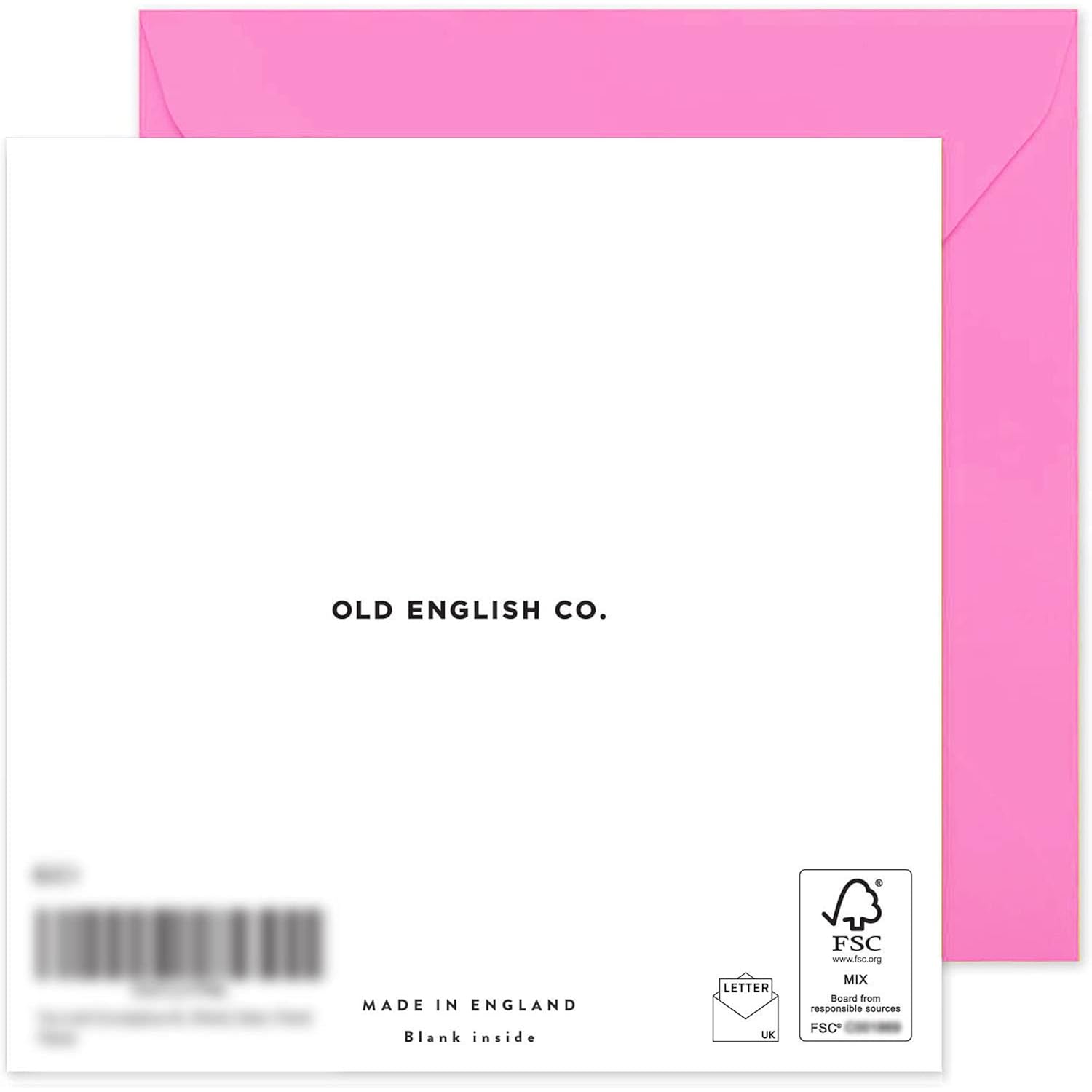 Old English Co. Funny Birthday Card For Her - Being Related To Me Only Gift You Need | For Sister, Mum, Auntie, Cousin, Niece | Blank Inside With Envelope