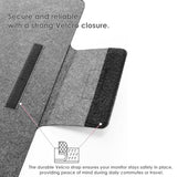 Kado 15.6 Inch Portable Monitor Case Sleeve Bag Made for Sceptre Kado MNN KYY InnoView Yxk ForHelp AYY VisionOwl Yodoit Uperfect ViewSonic ASUS Dell Lenovo 15.6" Portable Display Monitors 15.55"x9.25"