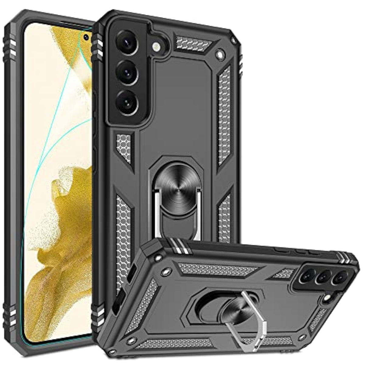 Galaxy S22 Plus Magnetic Ring Holder Shockproof Case