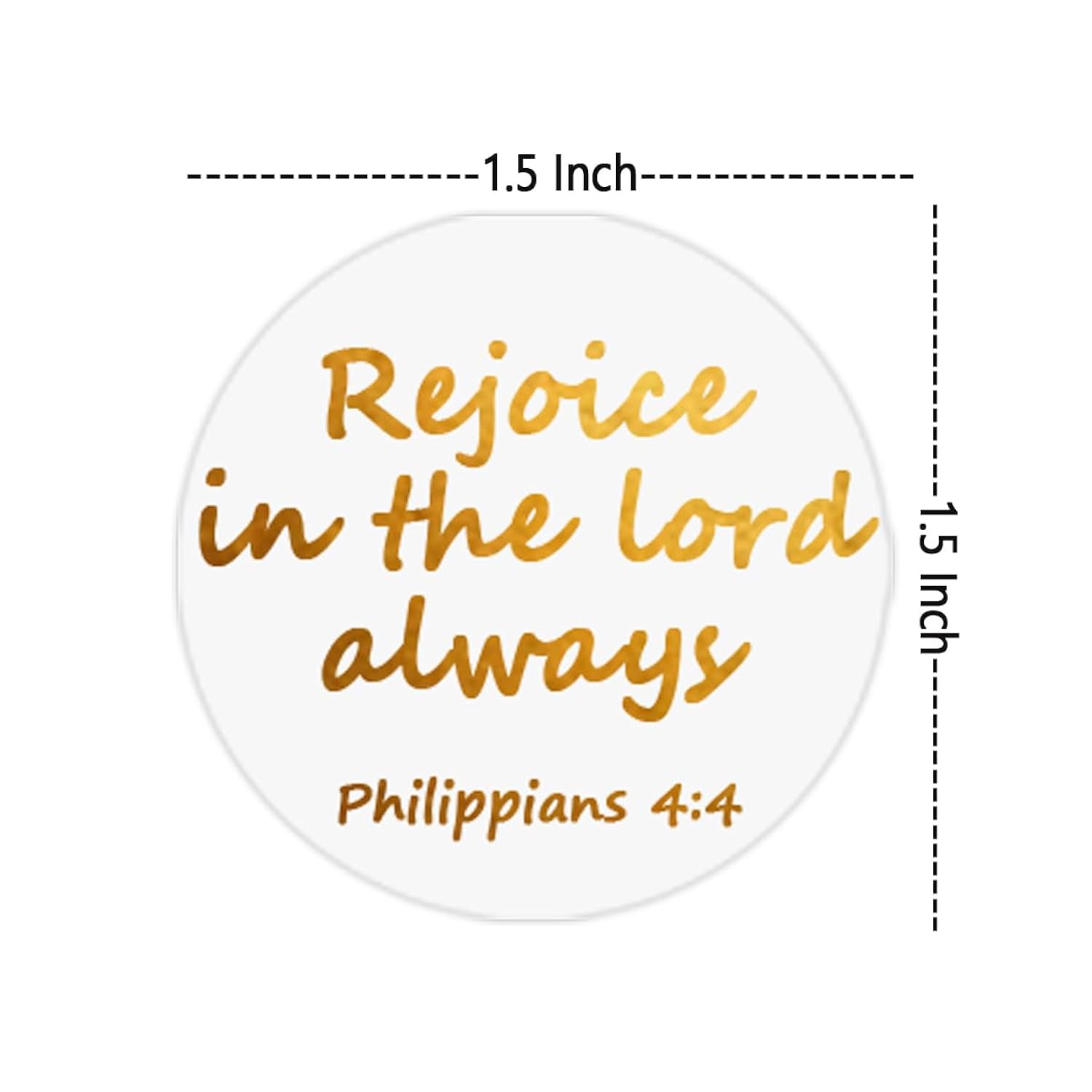 Jesus Faith Bible Verse Stickers, 1.5 Inch Gold Foil Christian Christmas Religious Inspirational Scripture Quote Stickers, 120 Pcs