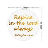 Jesus Faith Bible Verse Stickers, 1.5 Inch Gold Foil Christian Christmas Religious Inspirational Scripture Quote Stickers, 120 Pcs