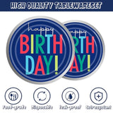 141-Piece Dark Blue Party Supplies for Baby Shower or Birthday for 20 Guests