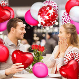 145 Pieces Valentine'S Day Balloon Garland Arch Kit Include Red Pink W