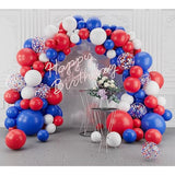 143pcs Red White Blue Balloon Garland Kit with Confetti for Party Decorations