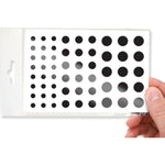 57-Pack Reusable Webcam Vinyl Covers, 3 Sizes, Low-Tack Ultra Glossy Black