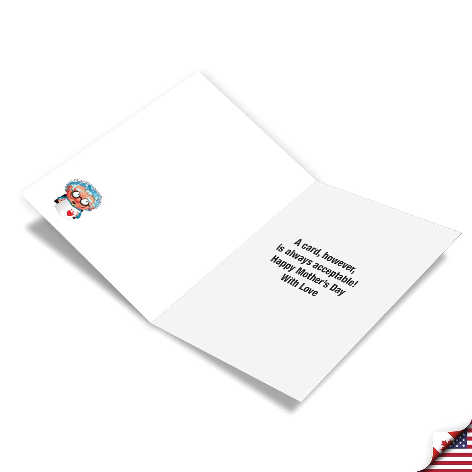 Funny Mother'S Day Greeting Card With 5 X 7 Inch Envelope (1 Card) Mom Lives With Mom C10935Mdg