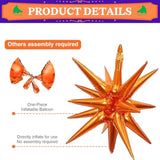 Orange Purple Green Star Balloons 22In Foil Party Decorations for Birthday Halloween Graduation