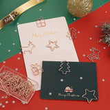 Christmas 32Pcs Cute Paper Clips, Rose Gold, Tree Gift Star Deer Shape, Funny Paperclips Bookmarks Planner Clips For Fun Office Supplies School Gifts Wedding Decoration, Exclusive Xmas Set