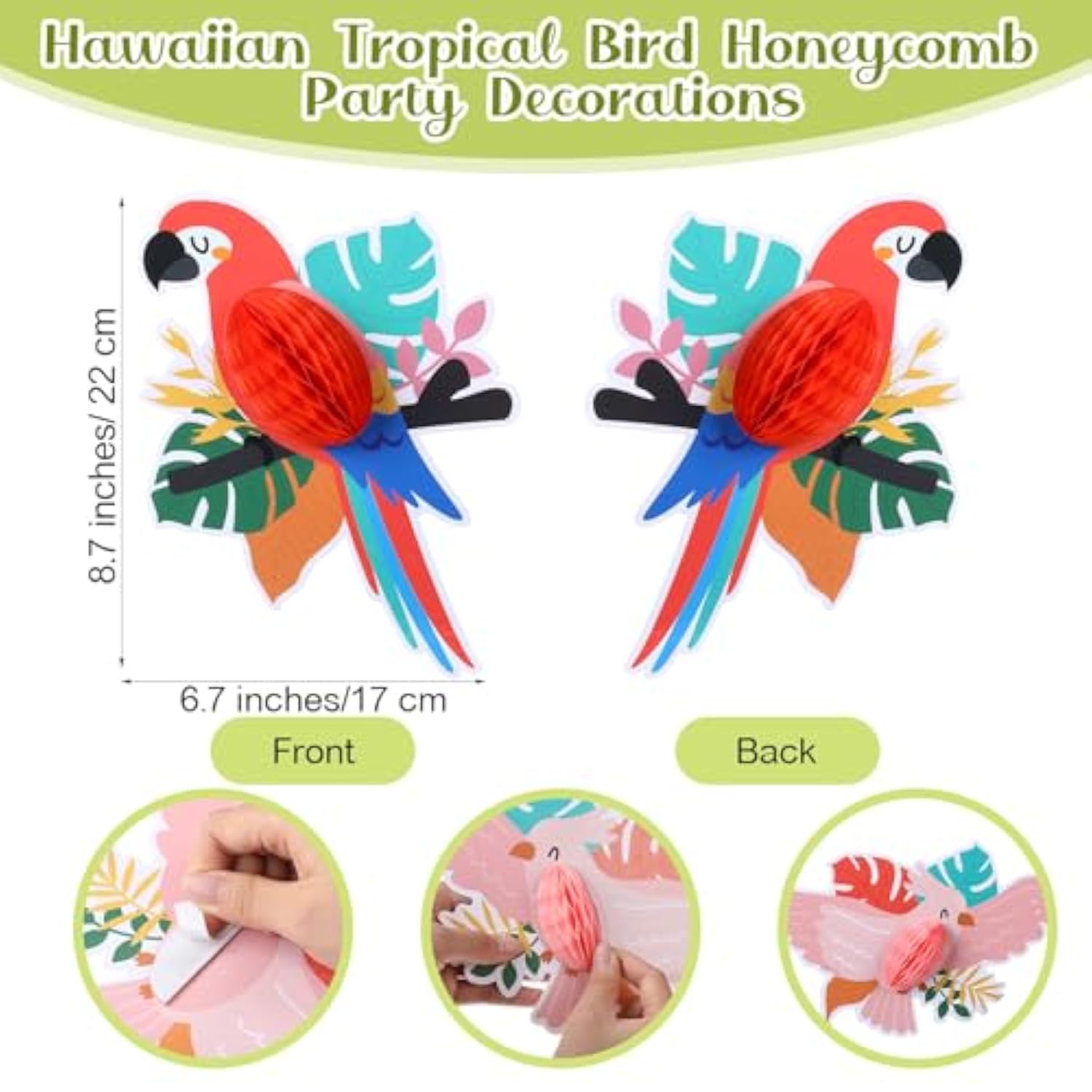 Luau Party Decorations Set Hawaiian Tropical Hibiscus Garland Tiki And Flowers Lanterns Banners Tropical Birds Honeycomb For Hawaiian Summer Birthday Beach Theme Party Supplies Jungle Decor