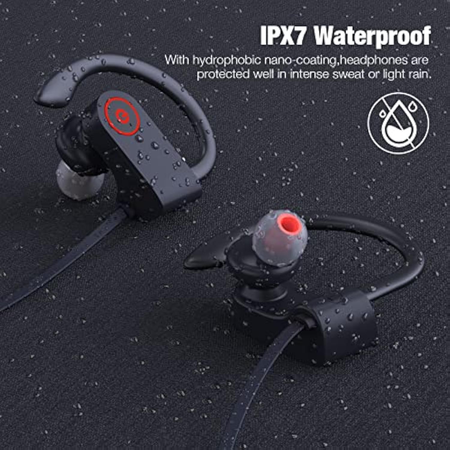 Bluetooth Wireless Headphones 16H Playtime Earbuds With Mic Stereo In-Ear Earp