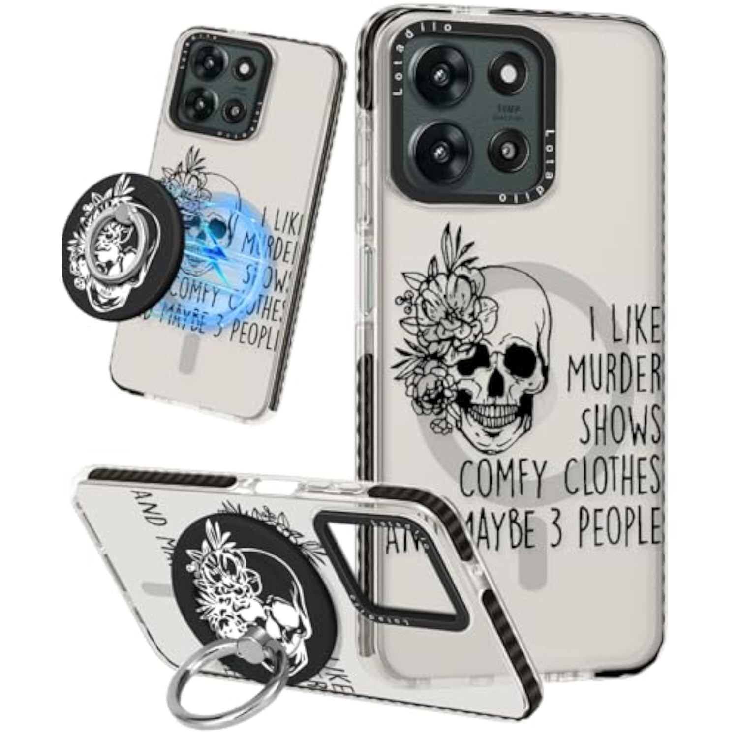Motorola Moto G 5G 2026/2025 Case for Women with Skull Design