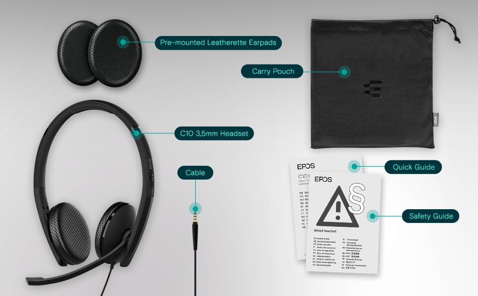 C10 3.5 mm Headset with Microphone