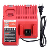M18 & M12 Rapid Charger Replacement For Milwaukee 48-59-1812 12V&18V Xc Lithium Ion Battery 48-11-1828 48-11-1850 48-11-1815 18-Volts Power Tools