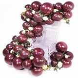 118Pcs Burgundy Gold Balloon Arch Garland Kit Double Stuffed Wine Red