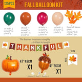 Fall Thanksgiving Balloon Arch Kit Sage Green Red Orange with Maple Leaf for Baby Shower