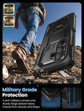 Armorbox for  Galaxy Z Fold 7 Case with Stand, 9H+ Tempered Glass Screen Protector [Hinge Protection] Full-Body Heavy Duty Rugged Shockproof