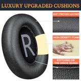 Protein Leather Replacement Earpads For Bose 700 (Nc700) Wireless Headphones, Ear Pads Cushions With Softer Protein Leather, High-Density Noise Cancelling Foam, Added Thickness - Black