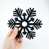 2 Pack Black Snowflake Garland Felt Black Snowflakes Banner Christmas Gothic Winter Holiday Themed Party Decorations Supplies