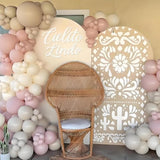 Felt Cielito Lindo Backdrop Sign – White Talavera Decor for Baby Shower & Parties