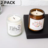 2 Pack New Mom Gift Candles Set For Women 7 Oz Mom To Be Candle Funny Mommy Pregnant Gift For First Time Mama Pregnancy Gifts For Expecting Mom Mothers Day Gift Baby Shower Gifts For Mom