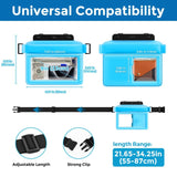 Large Floating Waterproof Phone Pouch with Adjustable Waist Strap, Water Proof Fanny Pack Dry Bag Wallet for Cellphone Passport Watch and Valuables,