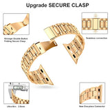 Solid Stainless Steel Bands Compatible With Apple Watch 38Mm 40Mm 41Mm, Metal Strap With Soft Tpu Case For Iwatch Bands Series 9 8 7 6 5 4 3 2 1 Se Se2 Se3 Women And Men, Rose/Gold