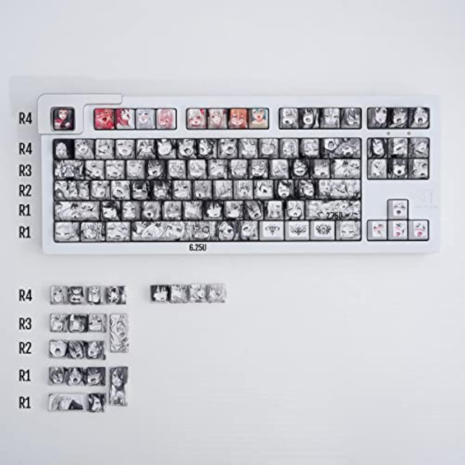 Translucent Keycaps Pbt Dye Sublimation Oem Profile 108 Keycap Set Japanese An