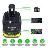 2-Pack 3.5Ah Replacement Batteries for Ryobi 18V One+ Cordless Tools