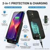 Battery Case for iPhone 13/13Pro/14, 10000 mAh Ultra-Thin Protective Charging case, Portable Rechargeable Expandable Battery Charger, Compatible with