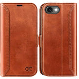 Retro Brown Wallet Case and Card Holder for iPhone 16e and iPhone 17e