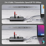 32-Degree Ergonomic Design 7-Port Data Hub,Usb 3.2 Gen1 5Gbps Adapter, , With