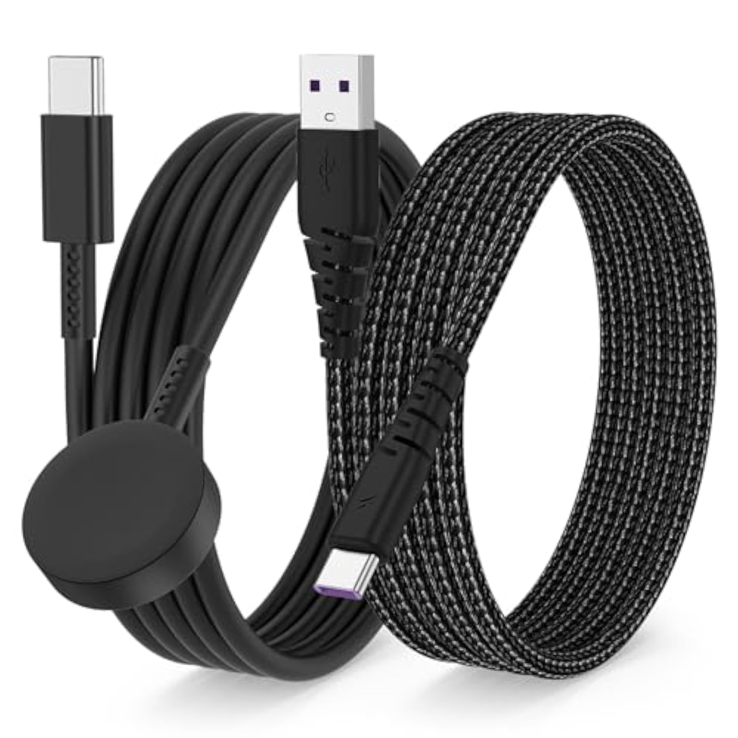 Usb C Cable 6Ft, 2Pack Type C Charger Cable 6 Feet, Nylon Braided 3A Fast Char