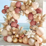 96pcs Dusty Rose Balloon Garland Kit for Boho Baby Shower, Wedding & Birthday Decor