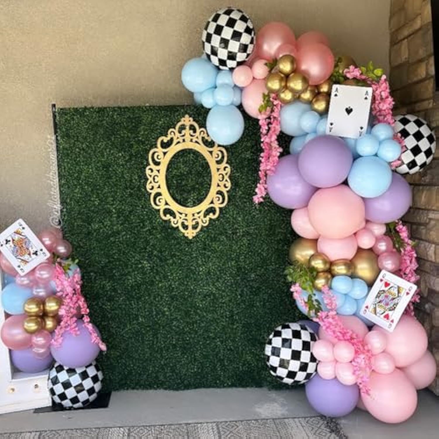 159Pcs Wonderland Balloon Arch Garland Kit Wonderland 1St Birthday Party Decorations Pastel Pink Blue Purple Metallic Gold Balloons For Onederland Baby Shower Garden Tea Party Spring Supplies