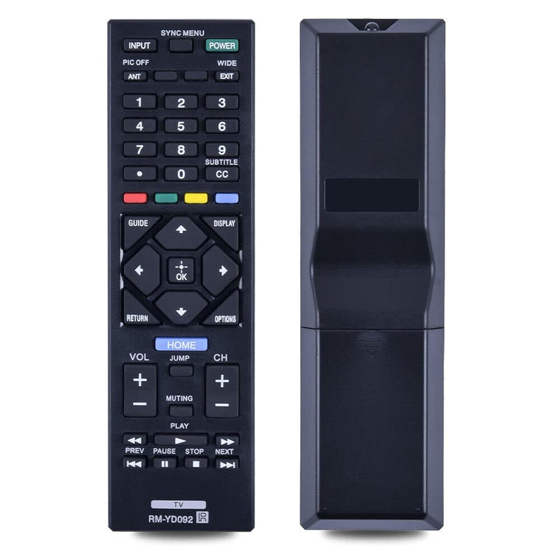 New Rm-Yd092 Replaced Remote Fit For Sony Tv Kdl-32R400A Kdl-40R450A Kdl-46R45