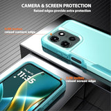Compatible With Motorola Moto G 5G 2025 Case With Hd Screen Protector Heavy Duty Rugged Full-Body Shockproof Protection, Mint Green