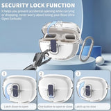 [Secure Lock] For Bose Ultra Open Earbuds Case(2024), Clear Tpu Shockproof Protective Cover For Bose Open Ear Wireless Earbuds Accessories With Cleaning Kit& Keychain (Clear)
