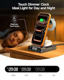 Fitbit Charger Stand for Fitbit Versa 4/3/Sense 2/1/Ace LTE, 3 in 1 Wireless Charging Station for iPhone Air/17/16/15/14, for  S25/S24/S23,