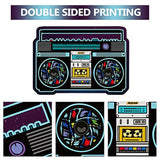 26Pcs 80s 90s Inflatable Boombox Phone Chain Balloons Retro Hip Hop Party Props