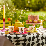 Alice In Wonderland Party Decorations For 16 Guests Mad Hatter Onederland 1St First Birthday Afternoon Tea Party Supplies Reversible Bunting Paper Plates Napkins Cups Table Cover