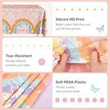 10Th Birthday Decorations For Girl, 3 Pack Peace Out Single Digits Party Decor Tablecloths, Double Digits Birthday Disposable Plastic Table Covers 54X108 Inch, Groovy Themed Party Supplies