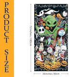 Halloween Door Cover Happy Birthday Photo Backdrop Halloween Birthday Party Decor