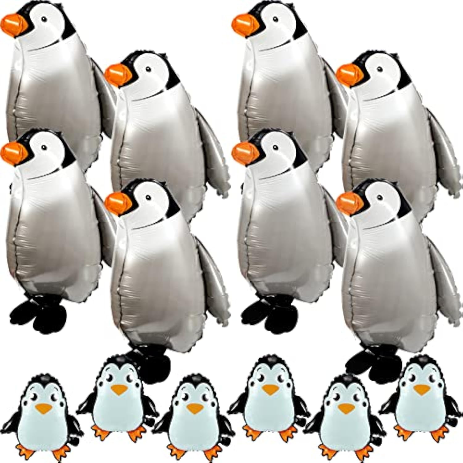 14pcs Walking Penguin Foil Balloons for Kids Birthday Baby Shower Party Decor