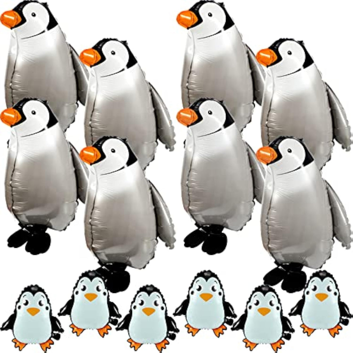 14pcs Walking Penguin Foil Balloons for Kids Birthday Baby Shower Party Decor