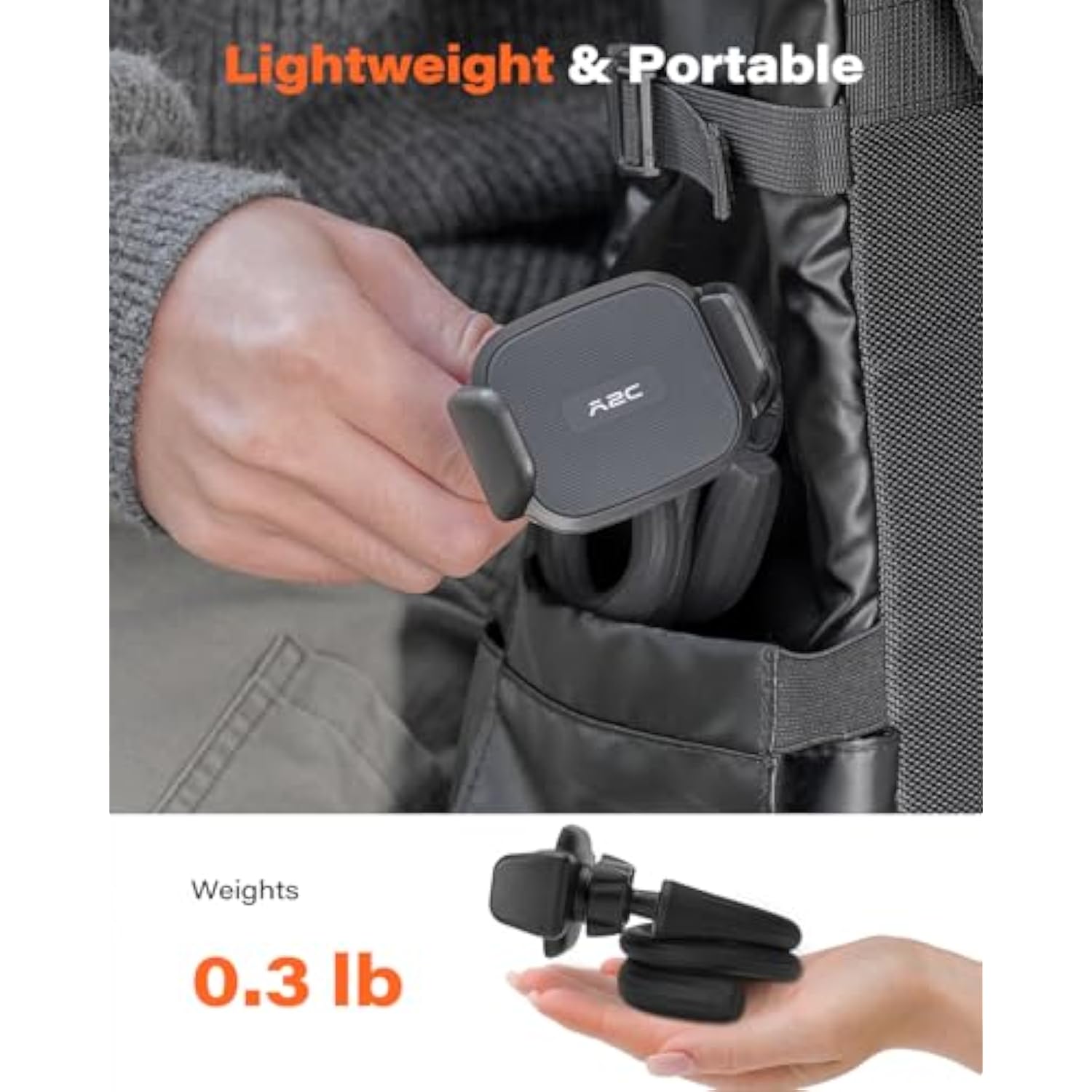 Flexible Phone Holder For Treadmill, Peloton, Stroller, Shopping Cart, Desk, Portable Gooseneck 16.5” Long Arm Phone Mount For 4.7”-6.9" Smartphones