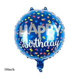 11 Pc Blue 3rd Birthday Foil Balloons & Confetti Balloon Set for Kids Party Decor