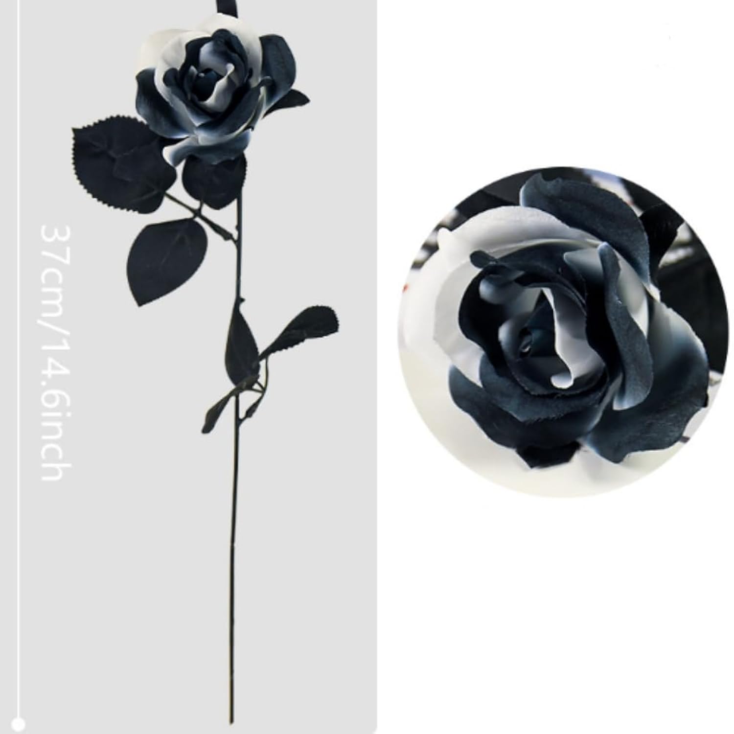Artificial Rose Flower,10 Non Fading Single Stem False Silk Flower Roses, Realistic Blossom Flora For Diy Home Decoration Bridal Wedding Bouquet Halloween Decoration (Purple)