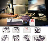 Keyboard Keycaps, Custom Keycap 10 Keys Sublimation Process Ink Martial Arts W