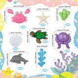11 Pcs Under The Sea Cake Decorations Sea Ocean Cake Toppers Ocean Sea Animals Cake Toppers For Ocean Themed Baby Shower Birthday Party Supplies