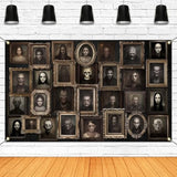 Halloween Portrait Backdrop Horror Party Banner Haunted House Photo Background 70.8x43.3in